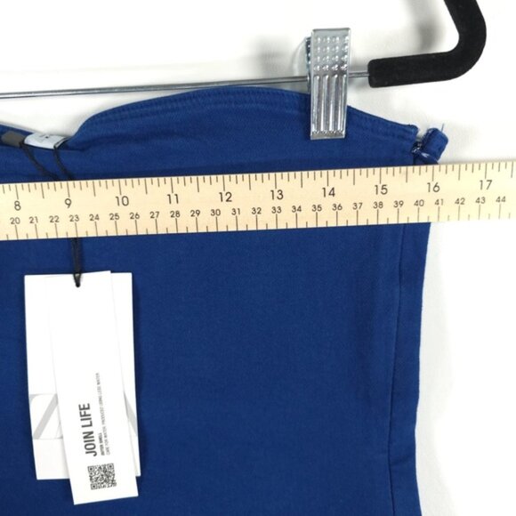 NWT ZARA Blue Bandeau Denim Strapless SEXY Stretch Mini Dress 6929/204 Size L - Picture 10 of 15